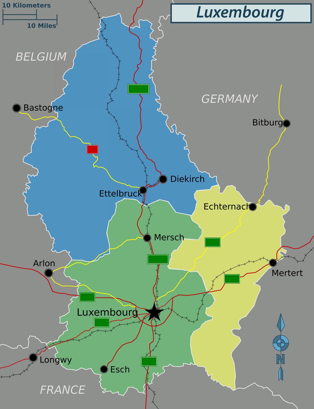 χάρτης του Λουξεμβούργου πολιτική