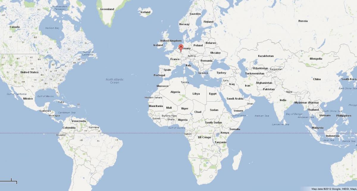 Λουξεμβούργο θέση στον παγκόσμιο χάρτη